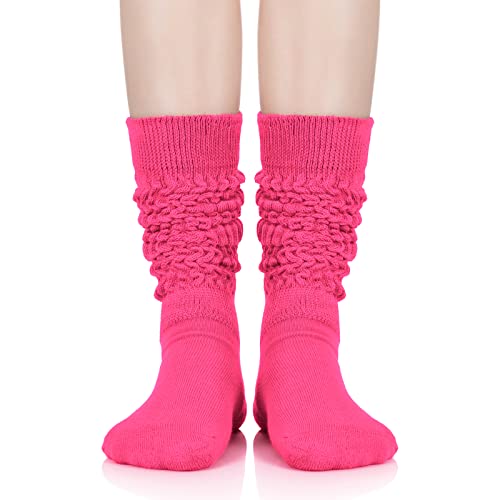 Image of American Trends Women's Slouch Socks Extra Long Knee High Socks Boot Socks - Pink, One Size, 1 Count
