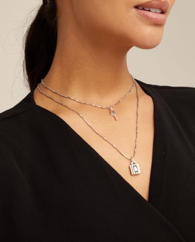 Uno de 50 LOCK Necklace, Sterling Silver-Plated3