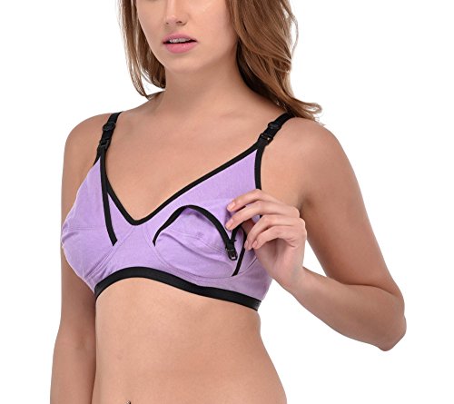 Image of Fabme Women's Melange Nursing Bra - Pack of 1 - (Cups B, C, D) (Sizes 30 to 44)