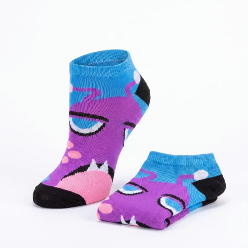 Image of Tipi Toe Women's 10 Pairs Lightweight Colorful Socks - Fun Low Cut Patterns for All-Day Comfort and Easy Everyday Style