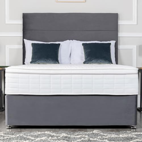 Sleepur-pedic King SIze Memory Foam 2000 Pocket Sprung Mattress (150 X 200cm), Soft-Medium Feel Mattress, 26cm Deep, Tencel Fabric, Comfortable Sleep for Back Pain Relief and Heavy Sleeper.