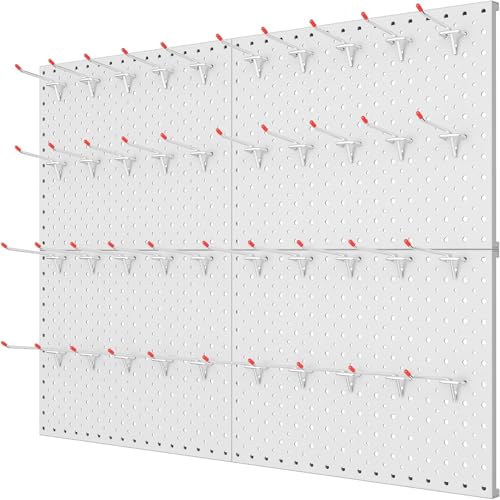 WALMANN 12 x 16 in Metal Pegboard Panels and Hooks for Garage