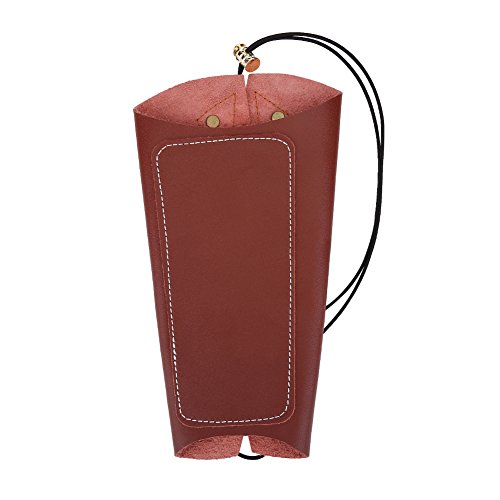 image for Tbest Leather Arm Guards Armguard for Archery Brown/Black Adult Youth 