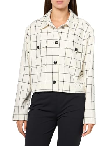 Veste HUGO femme en textile premium texturé à motif grands carreaux chic