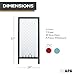 Ilyapa Extra Large Prize Drop Board Game - 28x57 Inch - Portable Game, Includes 20 Coin Discs, Double Sided Wooden A-Frame Whiteboard Sign, Eraser