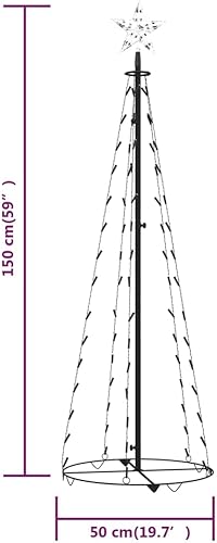 Miniatura 7 de Árbol de Navidad con forma de cono de Navidad preiluminado, árbol de Navidad artificial, árbol de Navidad con Luces, árbol de Navidad, arbolitos de