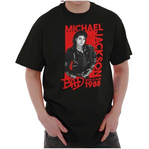 Amazon.com: Michael Jackson Bad World Tour 1988 Graphic T Shirt