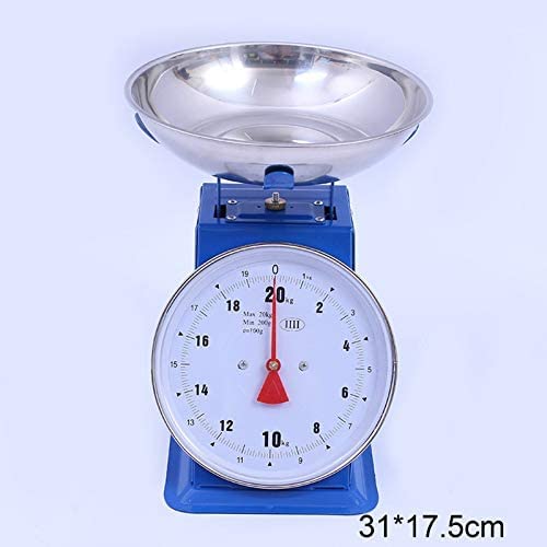 20Kg Zifferblatt Präzision Multifunktions Haushaltswaage, hochwertige mechanische Schälung Edelstahl Shell mechanische Feder Küchenwaage, Haushalt/kommerziell