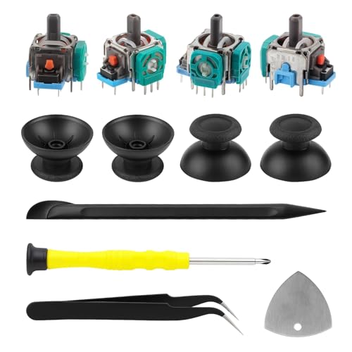 Ya en mundofriki.es: 4 Piezas Joystick Analógico 3D para Play Station 5 DualSense, Repuesto ThumbSticks para Controlador PlayStation, Kit de Reparación de Joystick con Tapa Analógicas y Herramientas de Destornilladores