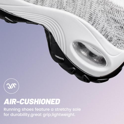 Image of YHOON Women's Slip-On Walking Shoes Sock Shoes Women Mesh Athletic Sneakers Nurse & Work Shoes