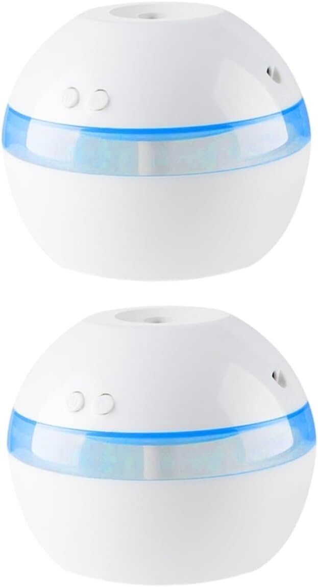 Domésticos 2 uds Mini humidificador difusor de Aroma humidificador silencioso humidificador de Niebla portátil Blanco