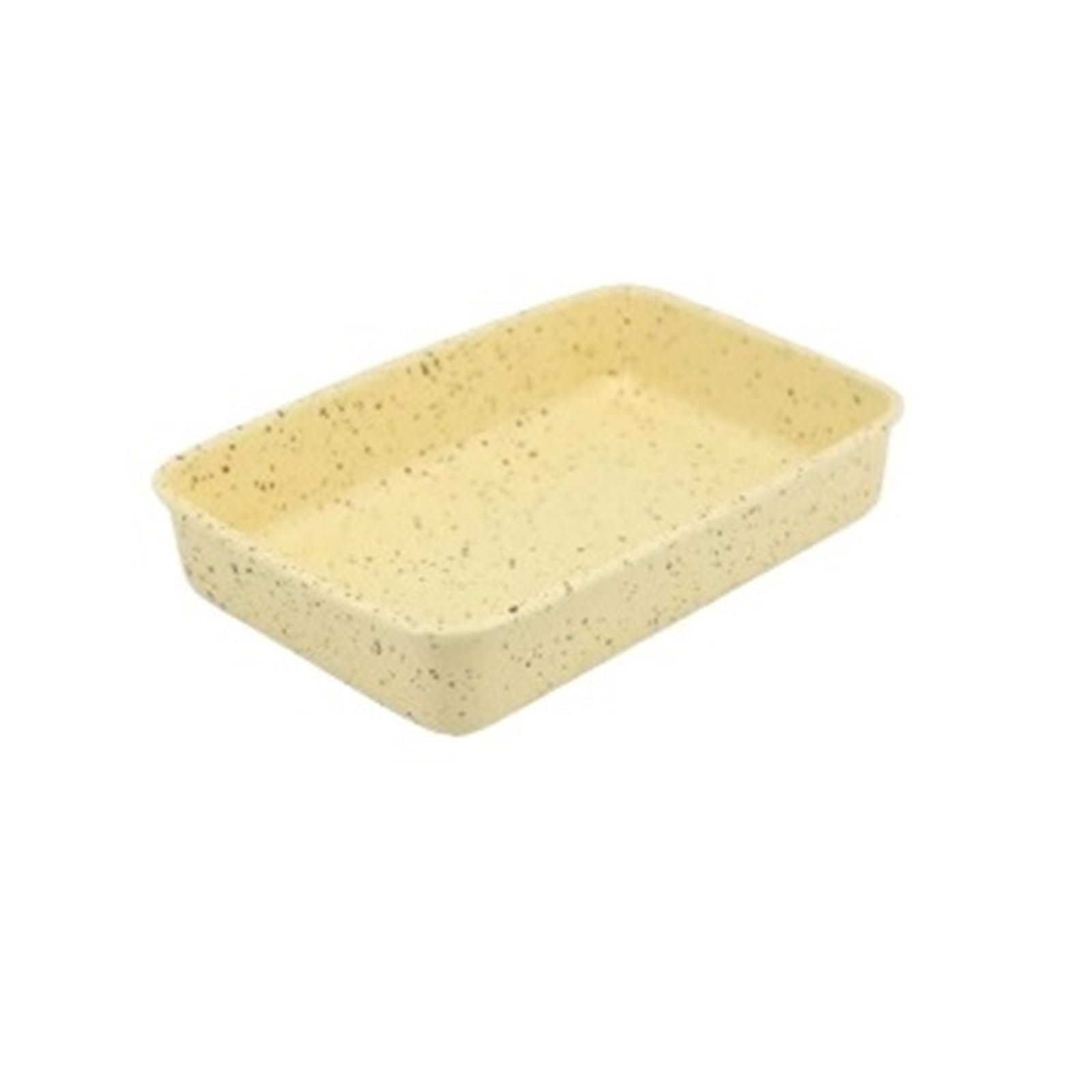 Dh2yjnbf3 Baking Dish Rectangular Ceramic Dinner Plates for Use in Both Microwave Casserole Dish for Oven(Yellow,Small)