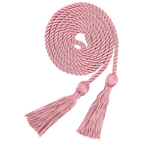 Image of Graduation Honor Cord 68 inch Grad Braided Honor Cords with Tassel Honor Rope Grad Cords for Graduation Students Bachelor Master Doctoral Gown Grad Decor (Pink)