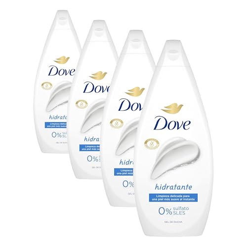 Dove Gel de Ducha Hidratante Limpieza delicada para una piel suave, 720 ml (Paquete de 4)