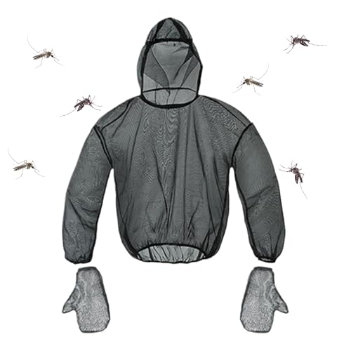 Veste à capuche en maille respirante homme femme vêtement de pêche et camping