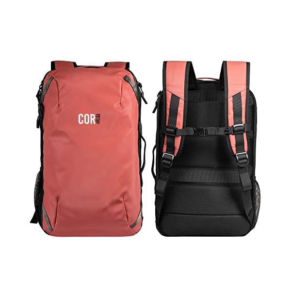 COR-Surf-Travel-Backpack-Flight-Approved-Carry-On-Laptop-Backpack-with-Secret-Passport-Pockets-The-Island-Hopper-28L-Lava-Red COR Surf Travel Backpack | Flight Approved Carry On Laptop Backpack with Secret Passport Pockets | The Island Hopper (28L, Lava Red)