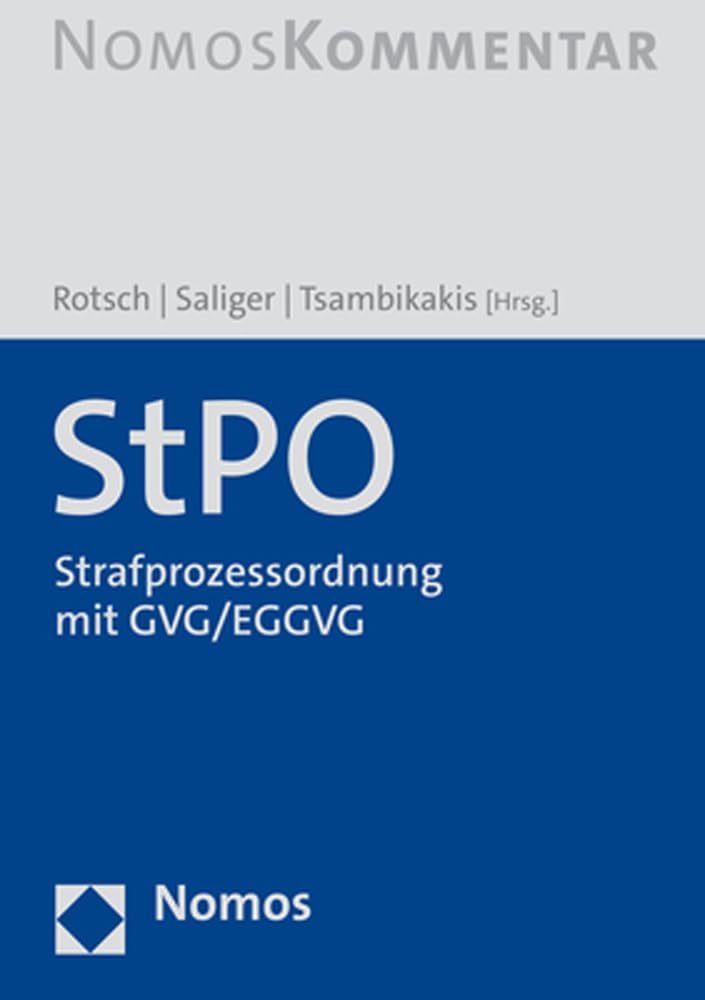 StPO: Strafprozessordnung mit GVG | EGGVG