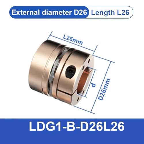 Accouplement à diaphragme flexible D26 L26 4x9mm pour servomoteur