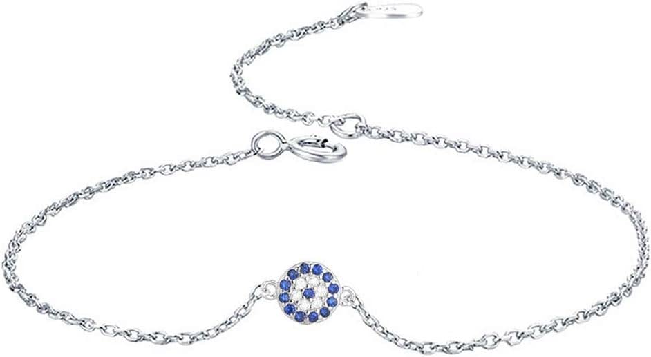 Bracelet à breloques S925 de prestige et amulette œil du diable
