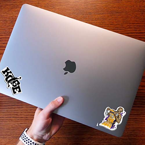 50 PCS Basketball Star Kobe Stickers Durable Small Decal Trendy Vinyl Stickers for Laptop,Water Bottles, Suitcase, Car or Any Flat Surface - Thumbnail 5