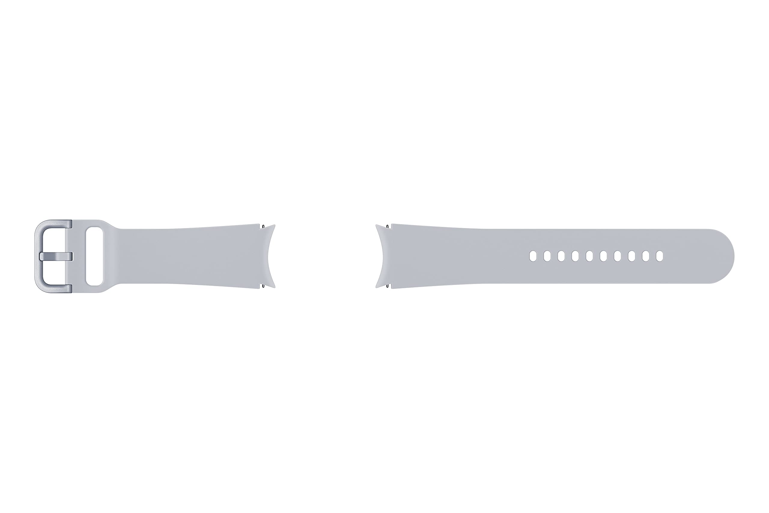 Samsung Bracelet de Montre de Sport (FKM) - Officiel Watch Band - 20 mm - M/L - Argent