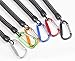 Armear 6Pack Flexible Fishing Lanyards Theftproof Spring Coil Cord Keychain Multicolor Safety Fishing Ropes Fishing Boating Tools Retractable Coiled Tether with Carabiner