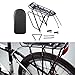 Menolana Bike Rear Cargo Rack Aluminum Alloy, Accessories Durability Back Seat Sturdy Bracket Direct Replaces Carrier Bicycle Carrier, Style C