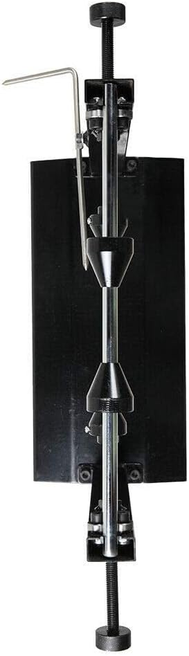 Motorcycle Wheel Balancer and Truing Stand with Adjustable Centering Cones, Tire Balancing Stand with Truing Pointer for Rim Alignment and Spoke Adjustment, Heavy Duty Wheel Balancing Tool