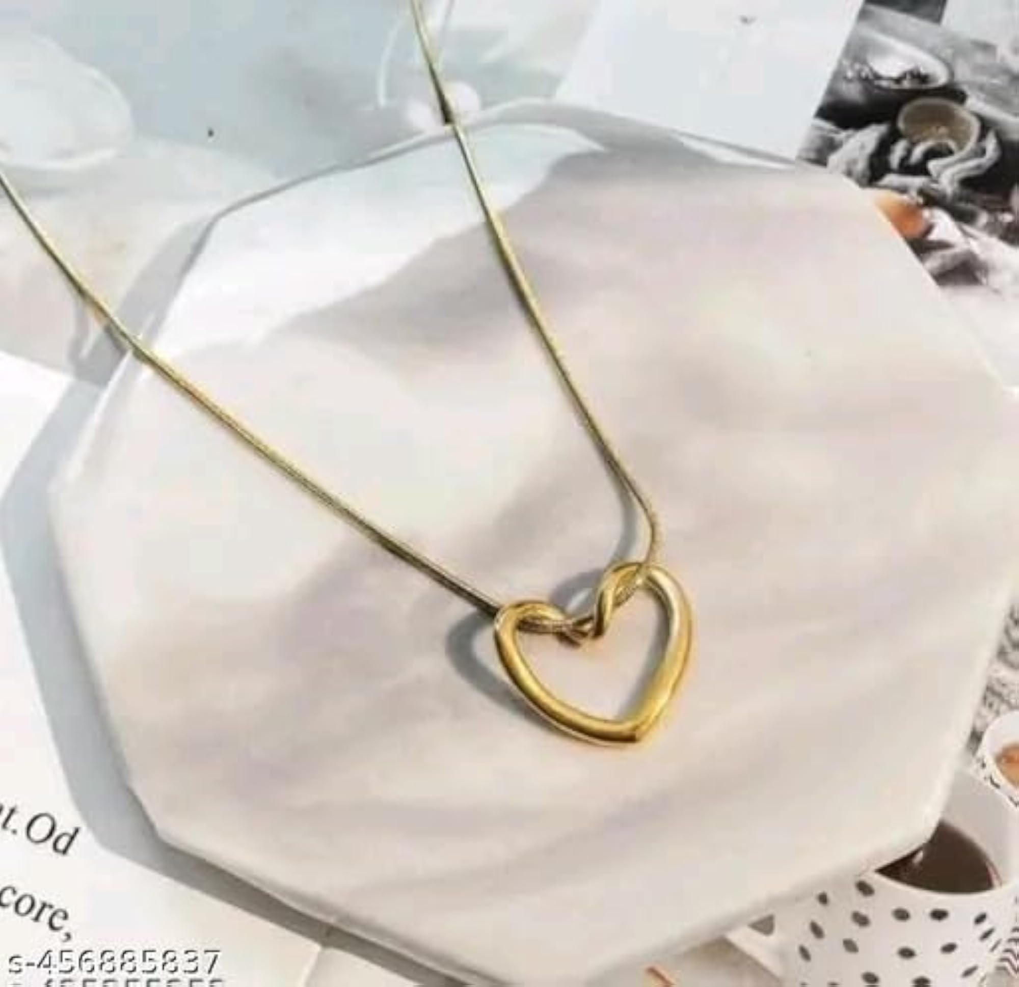 Infinity Knot Open Heart Pendant Necklace