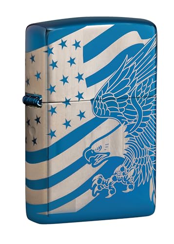 Encendedor Zippo diseño patriótico azul miniatura 1