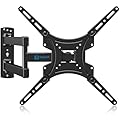 Full Motion TV Wall Mount Bracket Articulating Arms Swivels Tilts Extension for Most 26-55 Inch LED LCD Flat Curved Screen TVs, Max VESA 400x400mm up to 66lbs by Pipishell