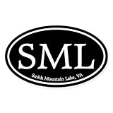 CafePress SML Smith Mountain Lake Oval Car Bumper Sticker
