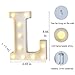 MUMUXI Marquee Light Up Letters | Large Light Up Numbers | Battery Powered and Bright with Every Letter of The Alphabet | for Wedding, Birthday, Party, Celebration, Christmas or Home Decoration (L)