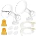 Nenesupply Pump Parts Use With Medela Pump In Style Breastpump PISA Include 2 Medium 24mm Breastshields 2 Valves 4 Membranes 2 Tubing