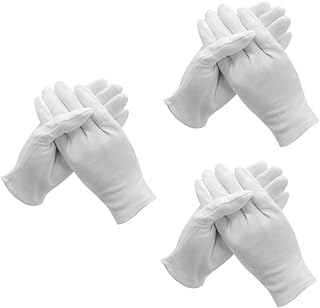 Beaupretty 36 Pares De Luvas Luvas De Algodão Branco Luvas Quentes Luvas De Algodão Moeda Luvas De Exame Luvas De Isolamento Luvas De Trabalho Luvas De Proteção Luvas De Trabalho Quentes