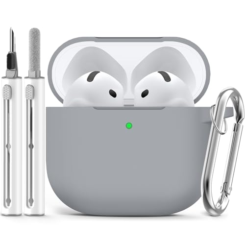 Image of Ljusmicker for AirPods 4 Case 2024 with Cleaner Kit,Light Grey