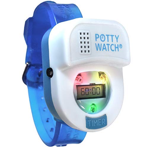 Potty Time: The Original Potty Watch | Water Resistant | Toilet Training Aid, Set Automatic Timers with Music for Gentle Reminders, Plays Songs & Flashing Lights, (Women & U.S. Owned), Blue