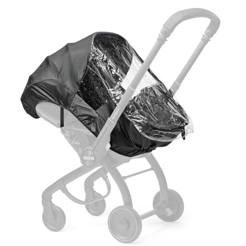 Doona Rain Cover with Zip for X Stroller - Weather Shield with Window Opening for Easy Access - Compatible with Doona X Baby Car Seat