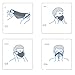 Cotton Mouth Mask Anti Dust Mouth Mask, Unisex Face Mask Reusable Fashion Mask Anime Face Mask Washable Mask Reusable Mask for Cycling Camping Travel for Adults, Black - 3 Pack