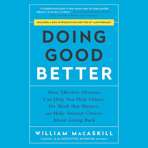 Doing Good Better Audiolibro Por William MacAskill arte de portada
