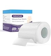 Skiennix Silicone Scar Sheets (1.6"x 120" Roll-3M), Ultra-Thin & Soft, Medical Grade, Reusable & ...