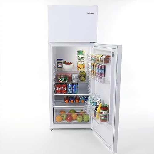 West Bend Apartment Refrigerator Freestanding Dual Door Slim Design Full Fridge with Top Freezer, Adjustable Mechanical Control, for Condo, House, Small Kitchen Use, 7.4-Cu.Ft, White on Fridge.com