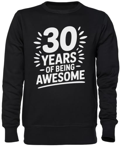 Jersey noir 30 Years of Being Awesome : le sweat-shirt d'exception à la coupe unisexe