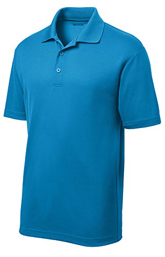 DRIEQUIP Moisture Wicking Mens Short Sleeve Polo Tee in XS-4XL