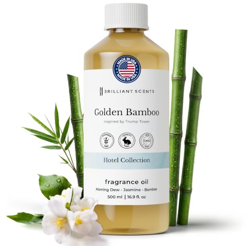 Brilliant Scents Golden Bamboo Fragrance Oil for Diffuser, 500ml -