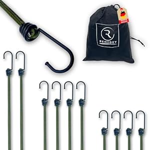 Remidey Spanngummiset 10er Set mit Haken