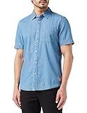 MUSTANG Herren Chris Denim Washed Hemd, Mittelblau 300, L
