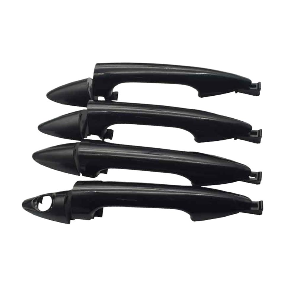 Ymyyqw One Color Car Outer Door Handle 826611R050 826621R060 826511R050 826521R050 1 Set Car Exterior Outside Outer Door Handle Black For Accent 2012 2013-2017