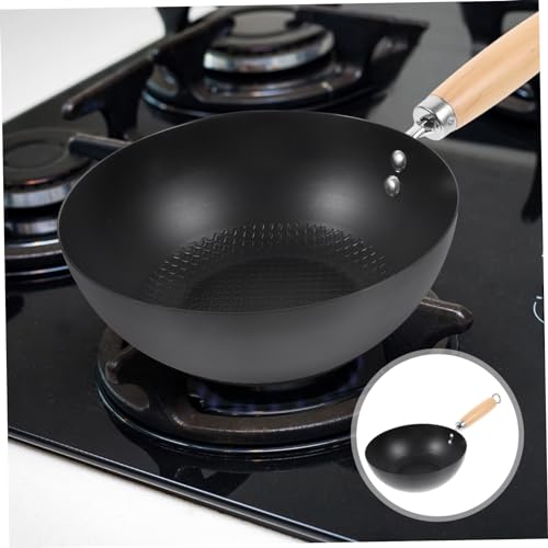 Wok pequeño japonés antiadherente para estufas de gas miniatura 6