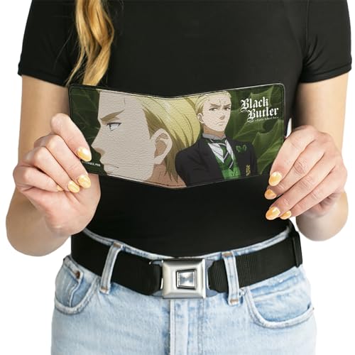 Black Butler Portefeuille compact deux volets pour ranger cartes et billets